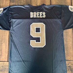 Brees Black and Gold Men's Jersey